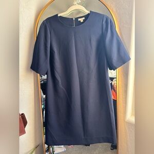 Navy Blue Gap Dress With Exposed Zipper